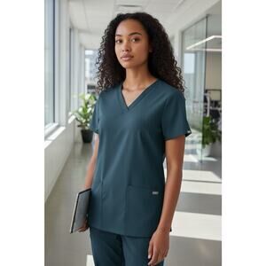 Figs Sz M Woman's Technical Collection Navy Top